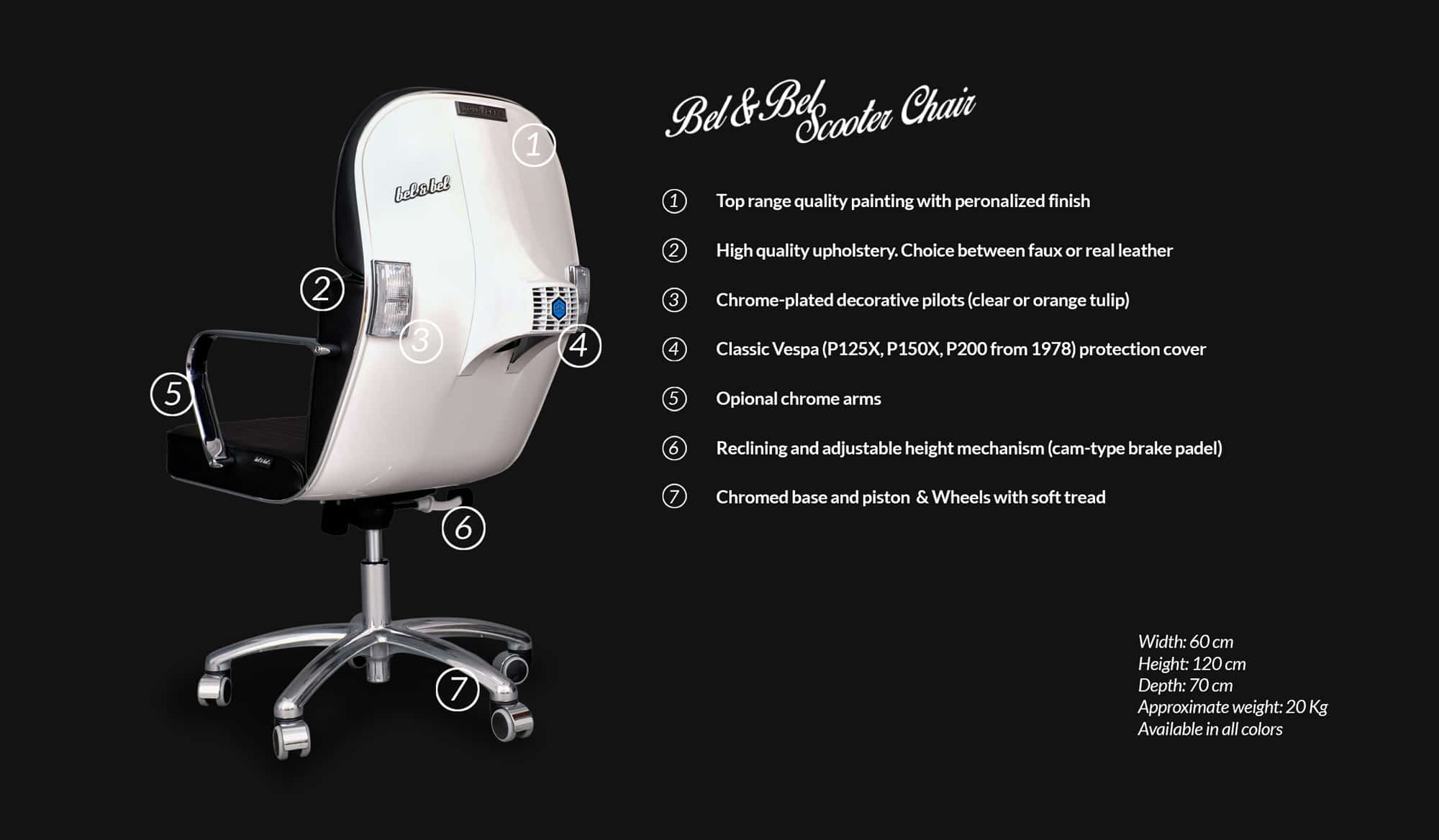 Scooter Chair Technical Specifications