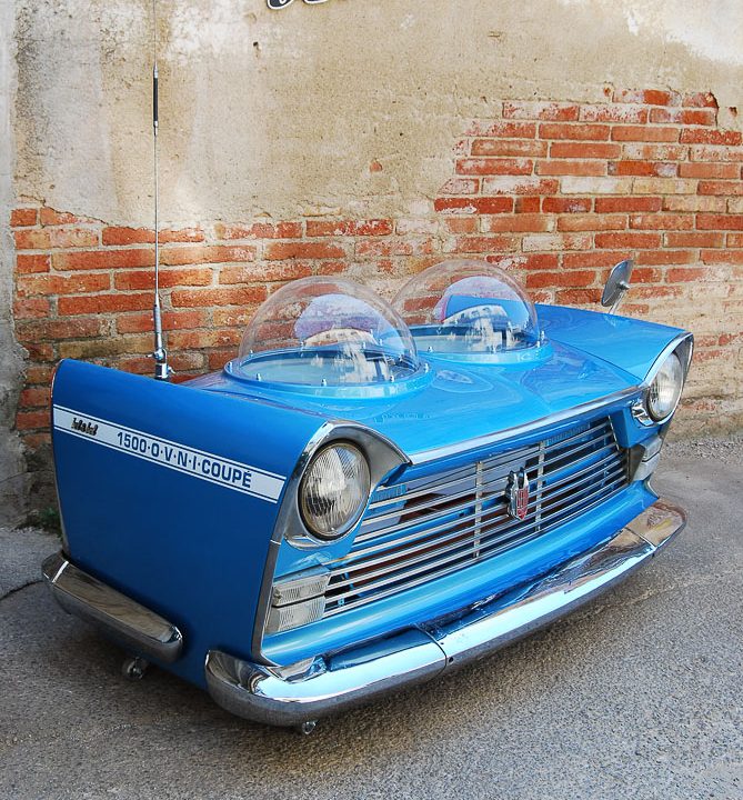 OVNI COUPÉ COOLER, cooler made from car