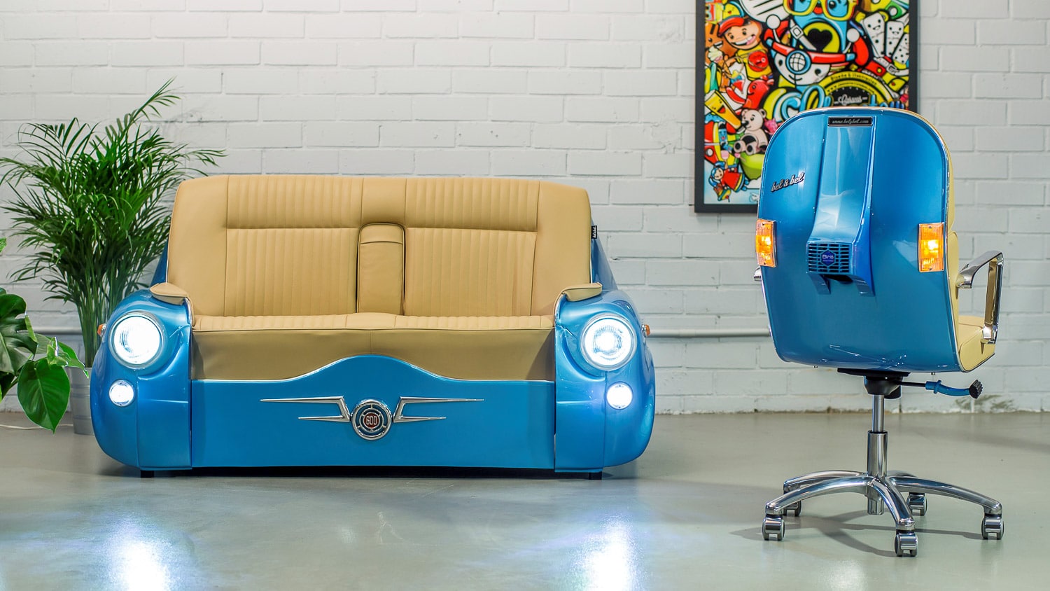 sofa 600- car couch, sofa made from car