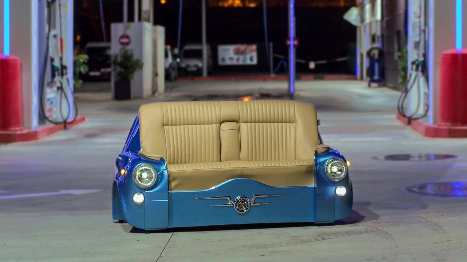 sofa 600- car couch, sofa made from car