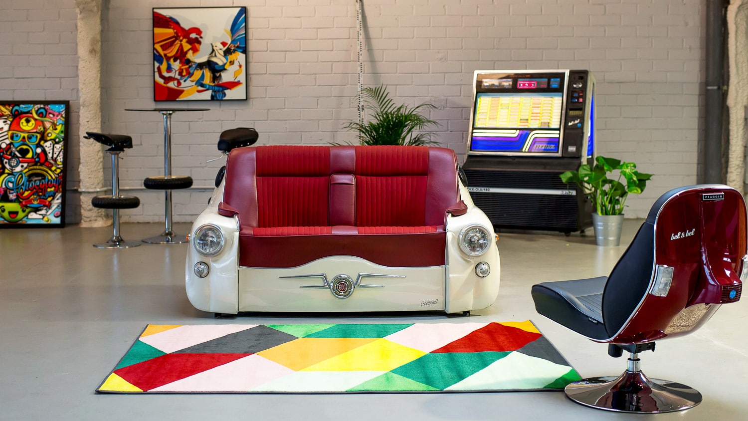 sofa 600- car couch, sofa made from car