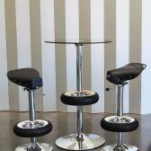 Vintage Stool Bar - Stool made with motorbike seat