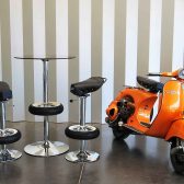 Vintage Stool Bar - Stool made with motorbike seat